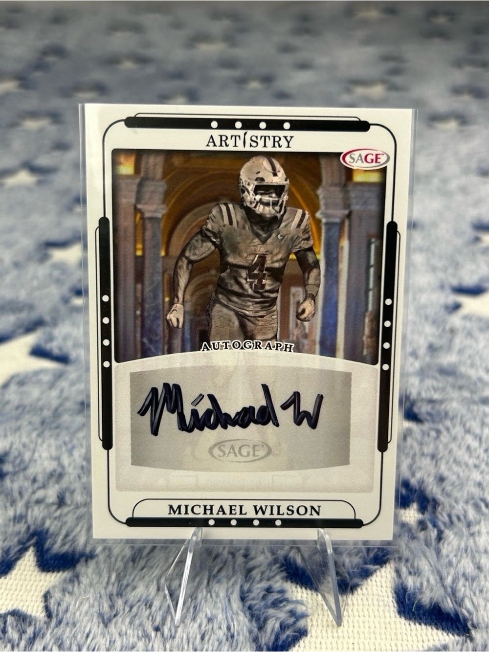 SAGE Artistry Michael Wilson Autograph Card - White/Silver Accents